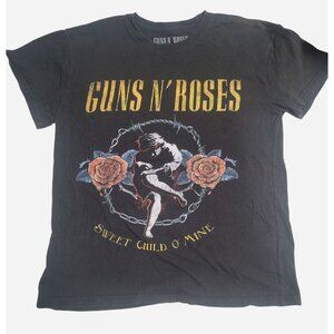 Guns N Roses "Sweet Child O Mine" Black T-Shirt Medium - 100% Cotton
